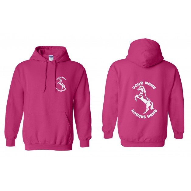 Horse Personalised Kids Hoodie - Stallion Rearing