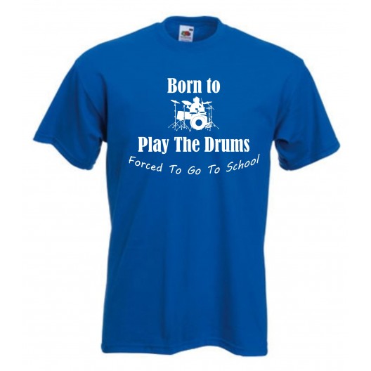 Born To Drum Forced To Go To School Kids T-Shirt