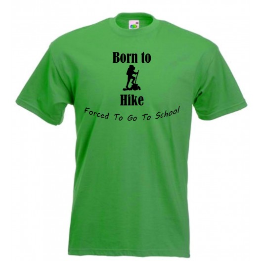 Born To Hike Forced To Go To School Kids T-Shirt