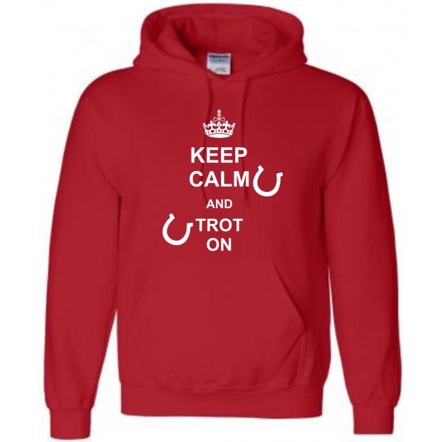 Keep Calm Trot On Hoodie