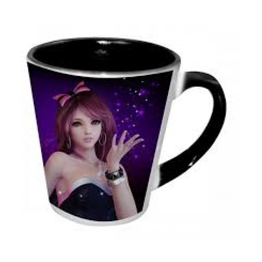 Personalised Black inner Latte Mug 12oz
