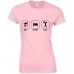 Eat Sleep Gym Fitted Ladies Tshirt