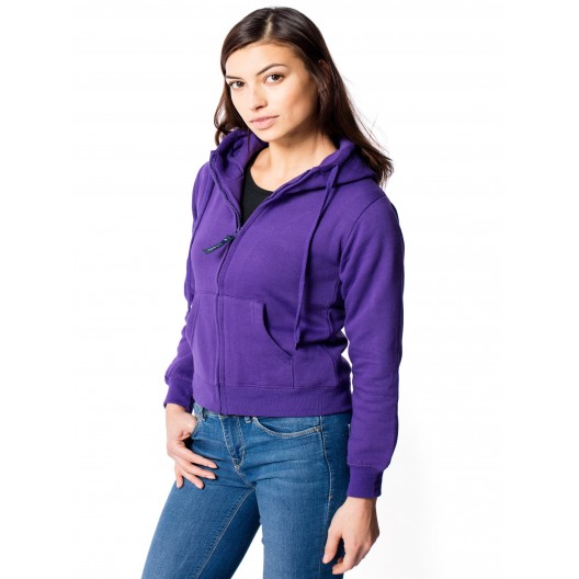 Ladies Classic Full Zip Hooded Sweatshirt