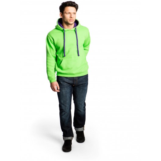 Contrast Hooded Sweatshirt
