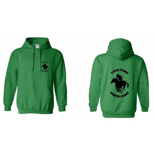 Horse Personalised Kids Hoodie - Racing Horse