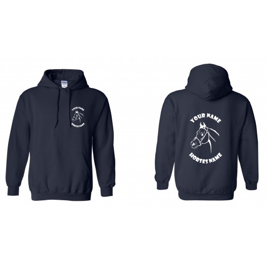 Horse Personalised Kids Hoodie - Stallion Head